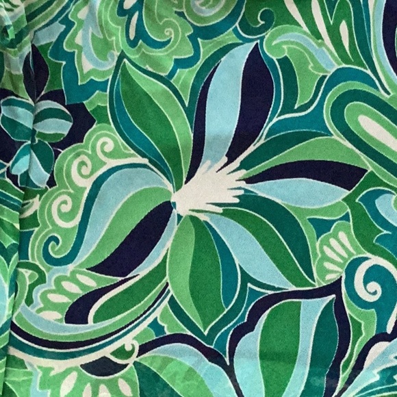 DONNA MORGAN NWT MESH MOCK NECK MAXI DRESS WHITE/GREEN SLEEVELESS SIZE 12 - Picture 7 of 10